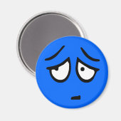 Aimant Arrière - plan personnalisable Emoticon (Recto/Verso)