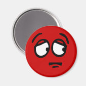 Aimant Arrière - plan personnalisable Emoticon (Recto/Verso)