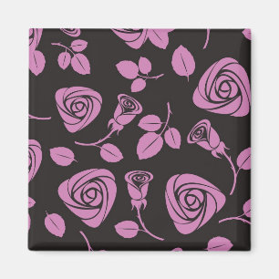 Aimant Arrière - plan rose floral