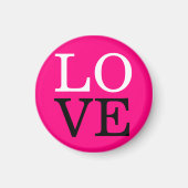 Aimant Arrière - plan rose Mariage d'amour (Devant)