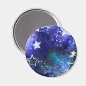 Aimant Arrière - plan spatial avec étoiles (Recto/Verso)
