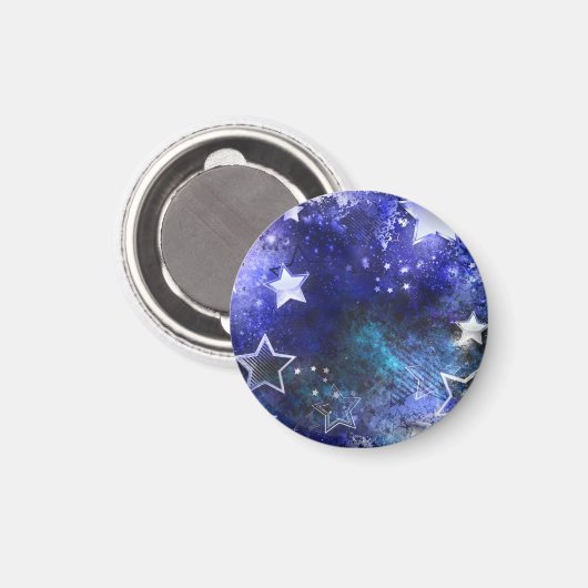 Aimant Arrière - plan spatial avec étoiles (Recto/Verso)