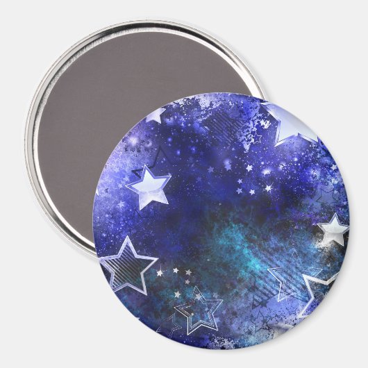 Aimant Arrière - plan spatial avec étoiles (Recto/Verso)