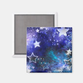 Aimant Arrière - plan spatial avec étoiles (Recto/Verso)