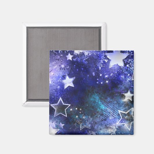 Aimant Arrière - plan spatial avec étoiles (Recto/Verso)