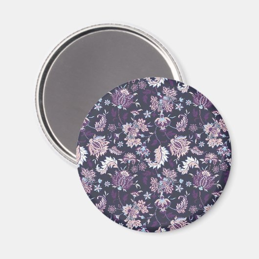 Aimant Arrière - plan violet Big Floral Motif sans joint (Recto/Verso)