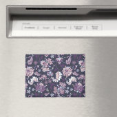 Aimant Arrière - plan violet Big Floral Motif sans joint (In Situ (Lave-vaisselle))