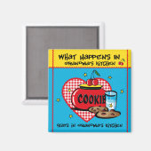 Aimant Arrive dans la cuisine de grand-mère (Recto/Verso)