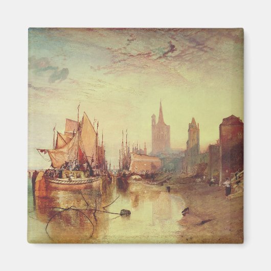 Aimant Arrivée d'un bateau à vapeur par Joseph Turner (Devant)