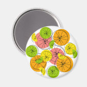 Aimant Arrondi d'aimant Citrus (Recto/Verso)
