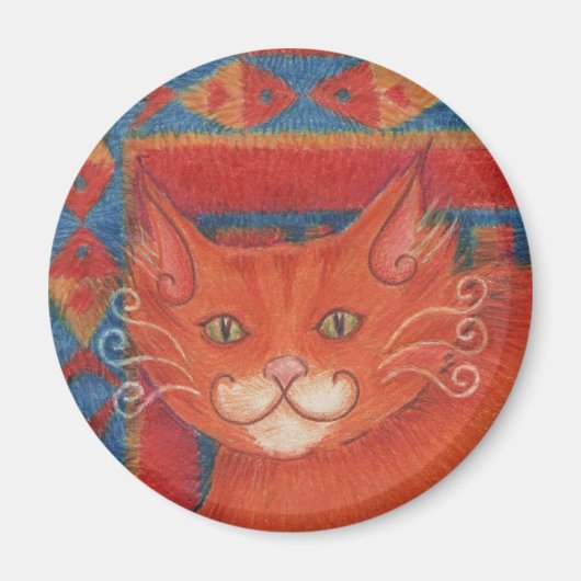 Aimant Arrondi d'aimant pour chat de chat de chat (Devant)
