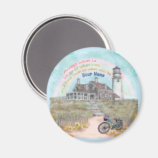 Aimant Arrondissement du phare d'acceptation (Recto/Verso)