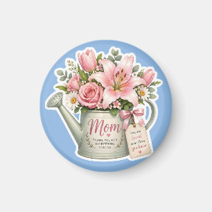 Aimant Arrosoir Fleur Maman