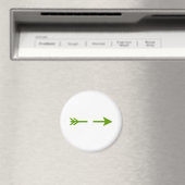 Aimant Arrow Green Broken MUSEUM Zazzle Cadeaux (In Situ (Lave-vaisselle))
