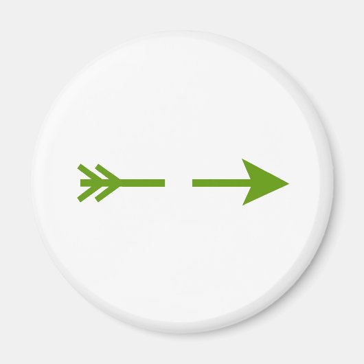 Aimant Arrow Green Broken MUSEUM Zazzle Cadeaux (Devant)