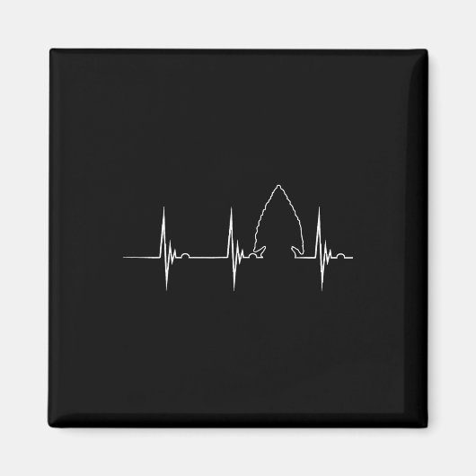 Aimant Arrowhead Hunter Heartbeat Ekg Pulse Hunter Flint (Devant)
