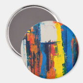 Aimant Art abstrait (Recto/Verso)