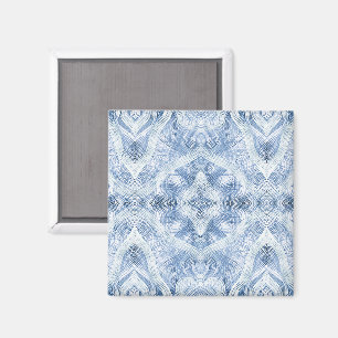 Aimant Art abstrait aquarelle bleu ombré