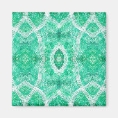 Aimant Art abstrait aquarelle vert lumière Push (Devant)