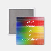 Aimant art Abstrait coloré (Recto/Verso)