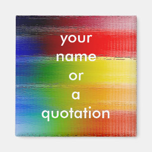 Aimant art abstrait coloré