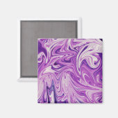 Aimant Art abstrait de lave fondue (Recto/Verso)