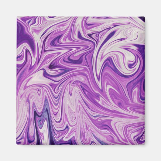 Aimant Art abstrait de lave fondue (Devant)