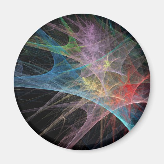 Aimant Art Abstrait Glace Arc-en-ciel (Devant)