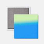 Aimant art abstrait texture bleu vert (Recto/Verso)