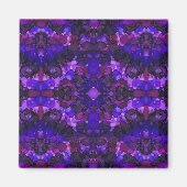 Aimant Art abstrait violet à l'encre d'alcool mystique (Devant)