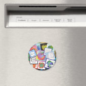 Aimant Art Apple Collage (In Situ (Lave-vaisselle))