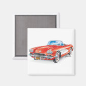 AIMANT ART AUTOMOBILE DE VETTE ÉLÉGANT (Recto/Verso)