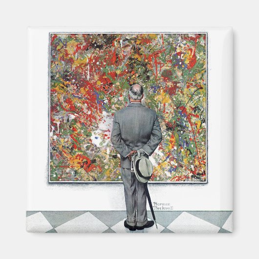 Aimant Art Connoisseur par Norman Rockwell (Devant)