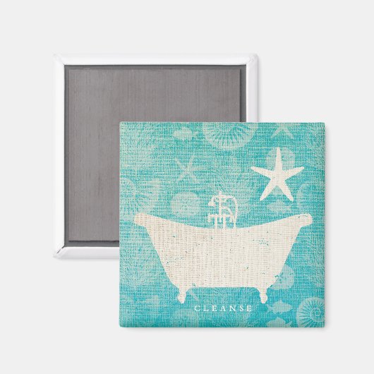 Aimant Art côtier | Baignoire (Recto/Verso)