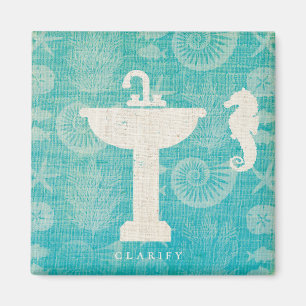 Aimant Art côtier   Évier de salle de bain