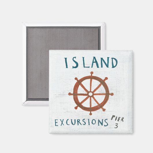 Aimant Art côtier | Excursions sur les îles (Recto/Verso)