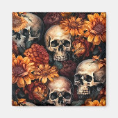 Aimant Art crâne 3D (Devant)