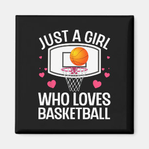 Aimant Art De Basketball Amusant Pour Fille Femmes Colleg