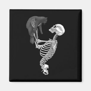 Aimant Art de chat squelette pour hommes et femmes Costum