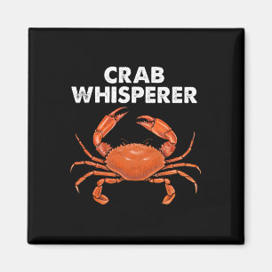 Aimant Art de chuchoteur de crabe cool pour hommes femmes