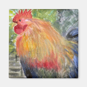 Aimant - art de coq/poulet