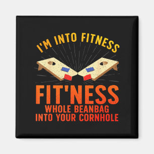 Aimant Art de Cornhole pour hommes femmes Joueurs de trou