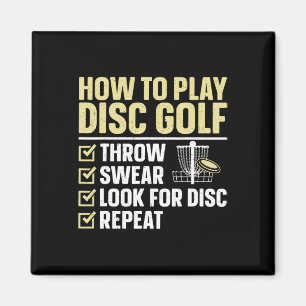 Aimant Art de disque de golf cool pour hommes femmes enfa