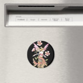 Aimant Art de Fée Fleur Rose (In Situ (Lave-vaisselle))