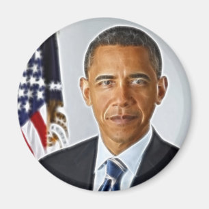 Aimant Art de fractale, portrait officiel Barack Obama
