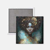 Aimant Art de la déesse noire (Recto/Verso)