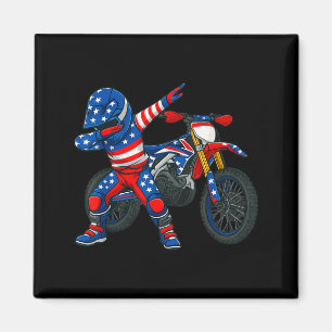 Aimant Art de moto cross drôle pilote moto motocross Dirt
