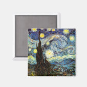 Aimant Art de nuit Van Gogh Starry (Recto/Verso)