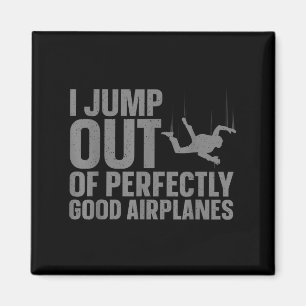 Aimant Art de parachutisme pour hommes femmes parachutist