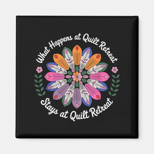Aimant Art de patchwork cool pour hommes femmes couture a (Devant)